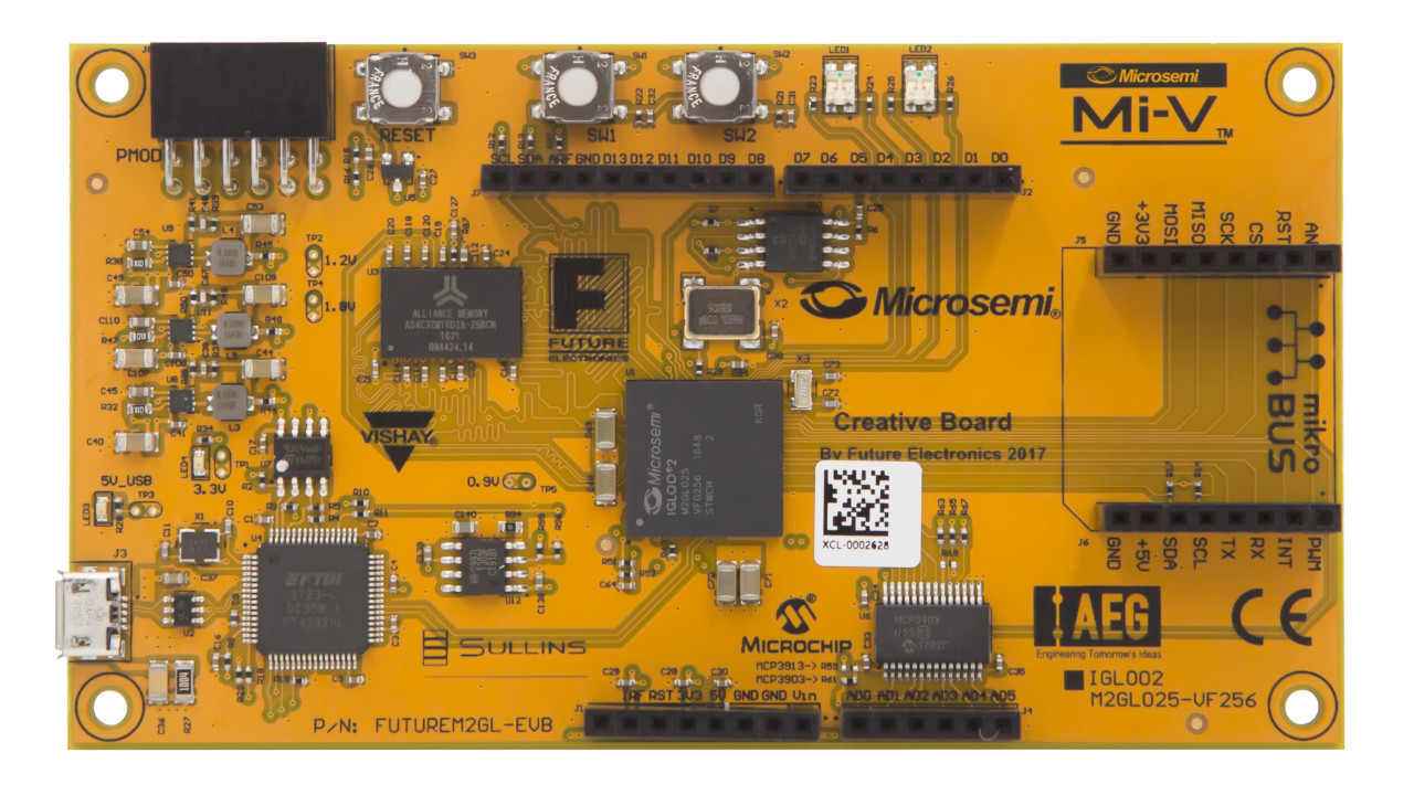 Microsemi CreativeBoard FPGA development board